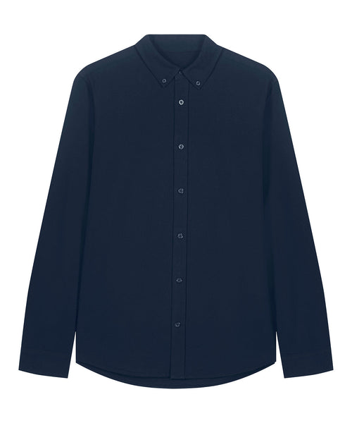 Organic Cotton Oxford Long Sleeve Shirt: Mens