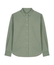 Organic Poplin Long Sleeve Shirt: Mens