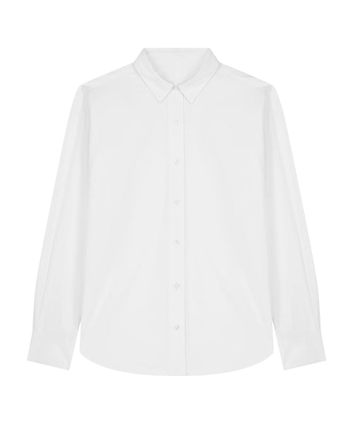 Organic Poplin Long Sleeve Shirt: Mens