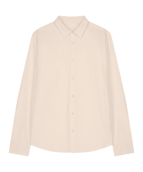 Organic Poplin Long Sleeve Shirt: Womens