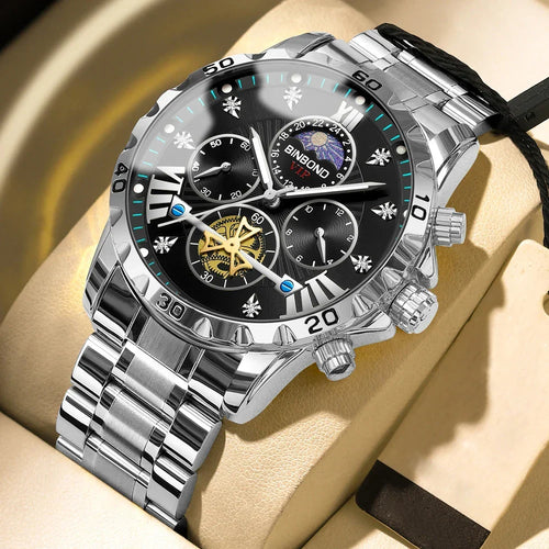 Luxury Men's Watches Trend Fashion Original Quartz Watch for Man Flywheel Style