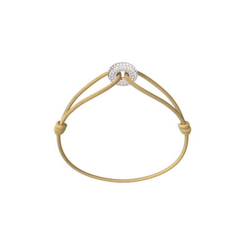 Mini Rose Soho Pavé Cord Bracelet