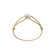 Mini Silver Soho Pavé Cord Bracelet