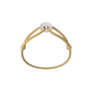 Silver Soho Pavé Cord Bracelet