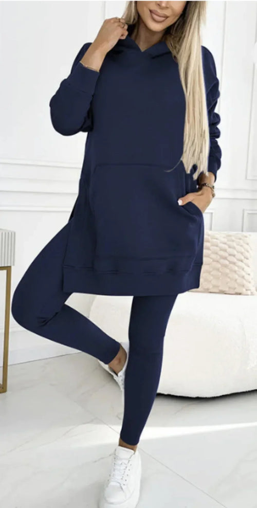 Women's Two Pieces Set Hooded Tracksuit Set