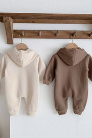 The Ultimate Bear Knitted Hooded Playsuit