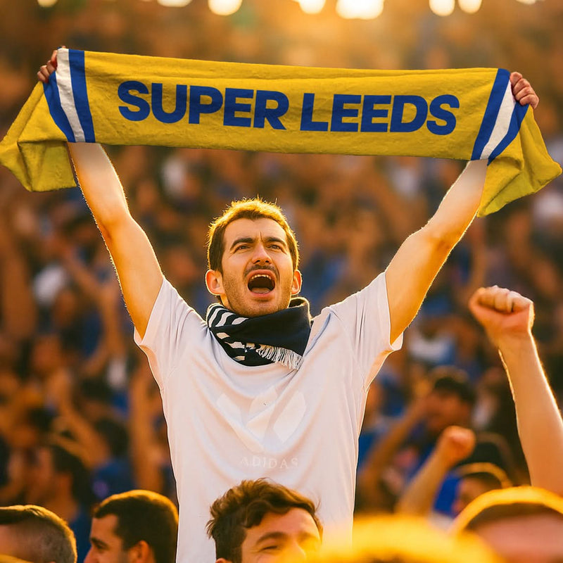 Leeds - Soft Fleece football scarf
