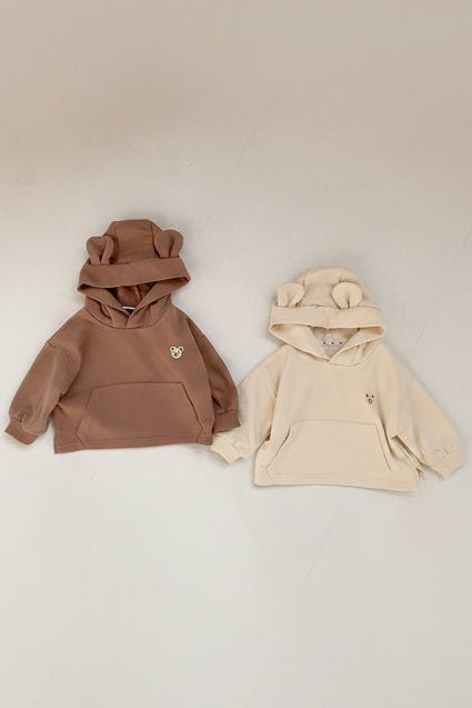 Cozy Nozi Bear Hoodie Cream or Brown