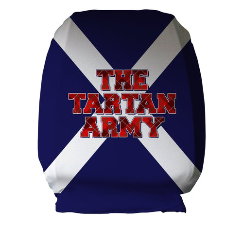 Scotland - Tartan Army Saltire - Euro - Car Seat Headrest Covers