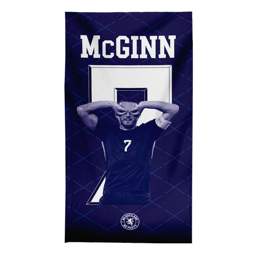 Scotland WC26 - McGinn - Beach Towel - Microfibre Retro Beach Towel - 150cm x 75cm