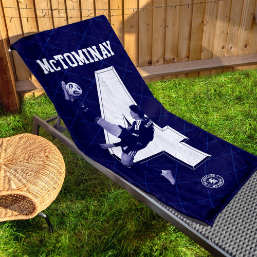 Scotland WC26 - McTominay - Beach Towel - Microfibre Retro Beach Towel - 150cm x 75cm
