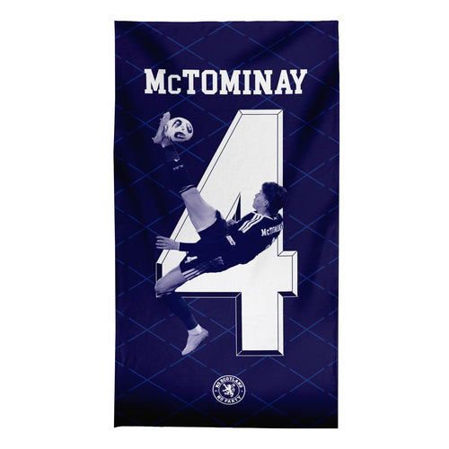 Scotland WC26 - McTominay - Beach Towel - Microfibre Retro Beach Towel - 150cm x 75cm