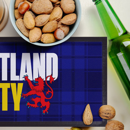 No Scotland No Party - Blue Tartan - Bar Runner