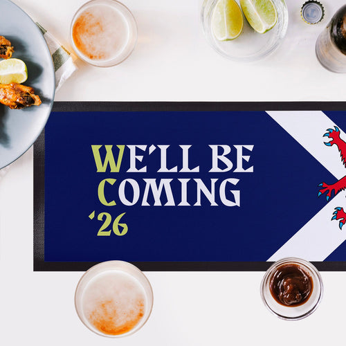 We'll Be Coming - Lion Rampant - WC26 - Bar Runner