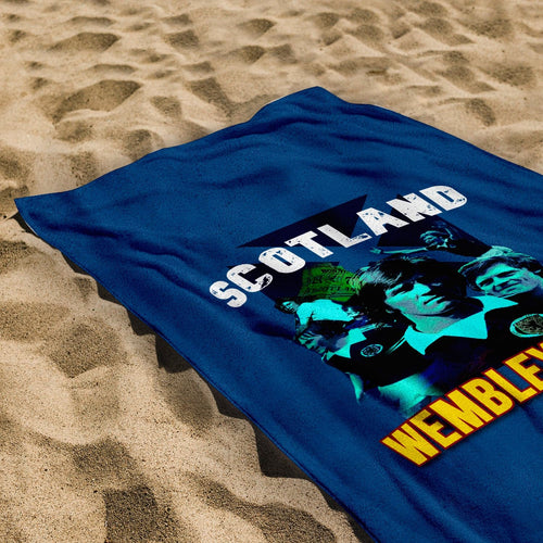 Scotland 1977 Wembley Beach Towel - 150cm x 75cm