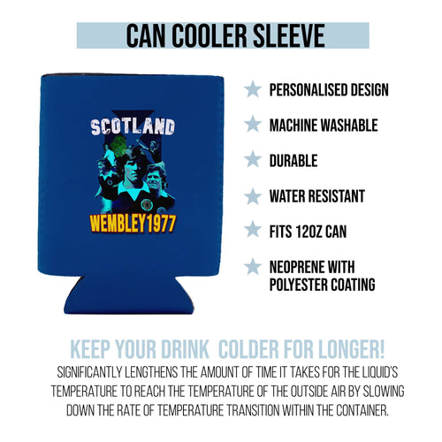 Scotland 1977 Wembley  - Drink Can Cooler