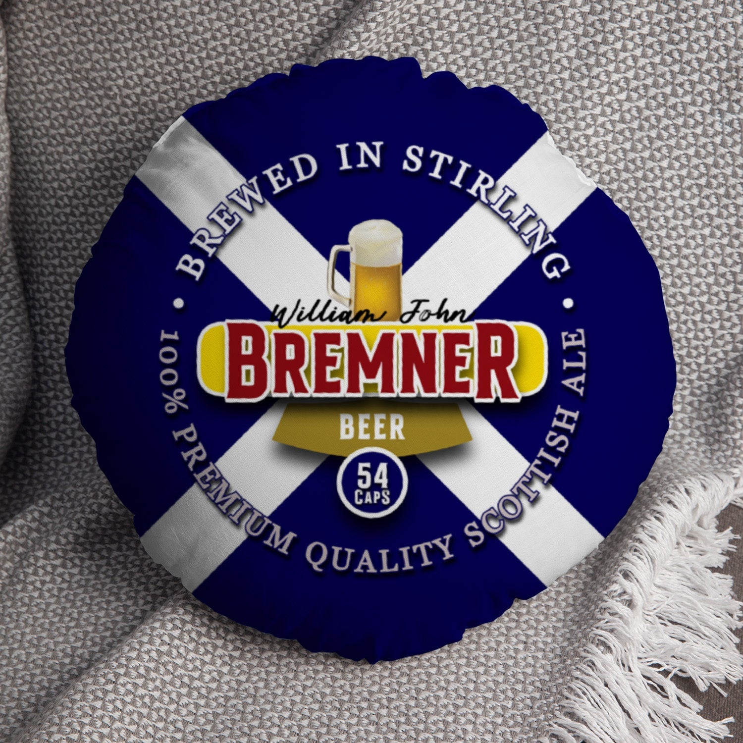 Scotland Bremner  - Legend Collection - Circle Cushion 14"