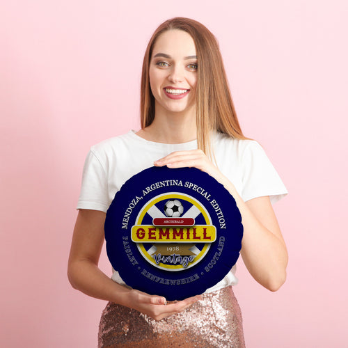 Scotland Gemmill  - Legend Collection - Circle Cushion 14"