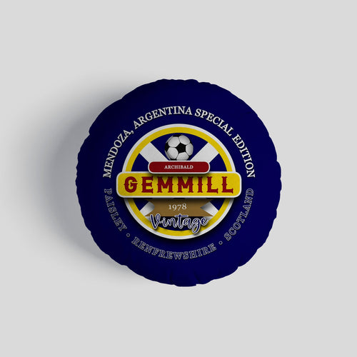 Scotland Gemmill  - Legend Collection - Circle Cushion 14"