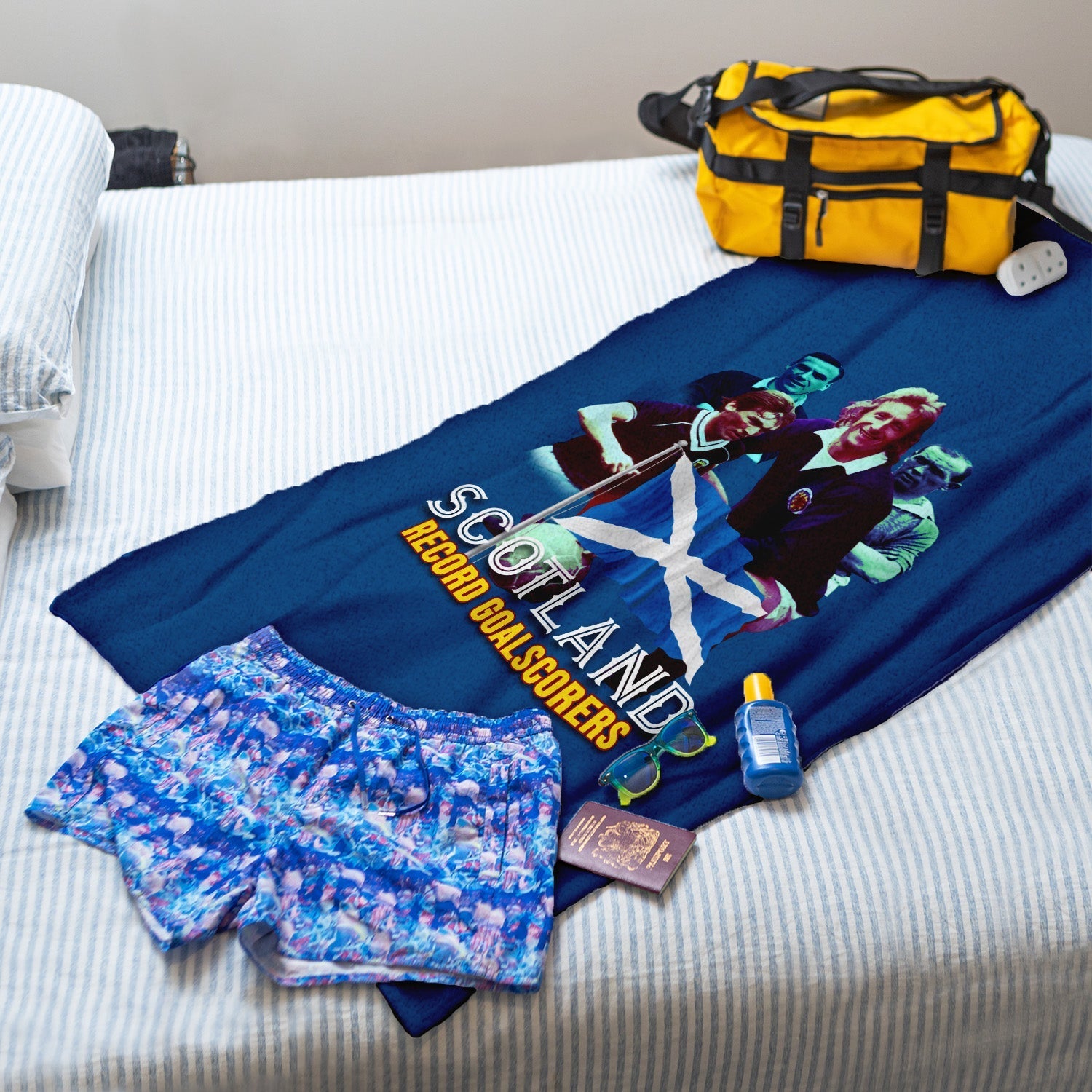 Scotland Goal scoring Legends Beach Towel - 150cm x 75cm