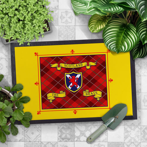Scotland The Brave Door Mat - 60cm x 40cm