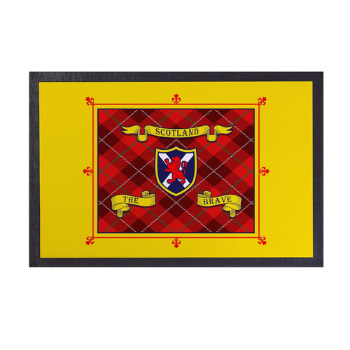 Scotland The Brave Door Mat - 60cm x 40cm
