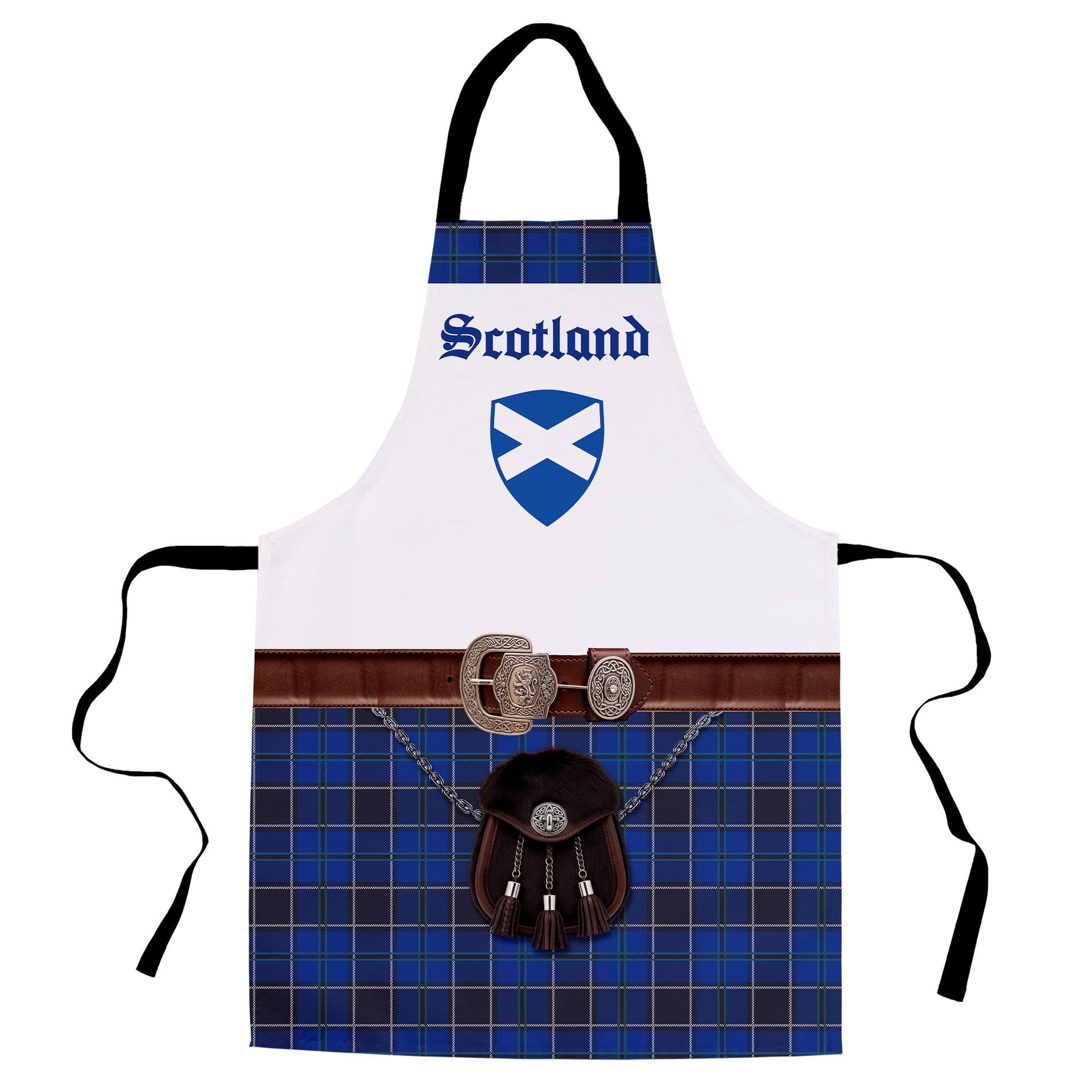 Scotland! Blue Kilt - Novelty - Water-Resistant Adults Apron