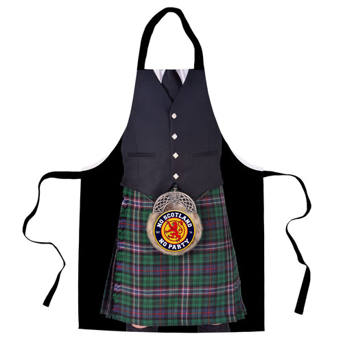 No Scotland, No Party! Green Kilt - Novelty - Water-Resistant Adults Apron