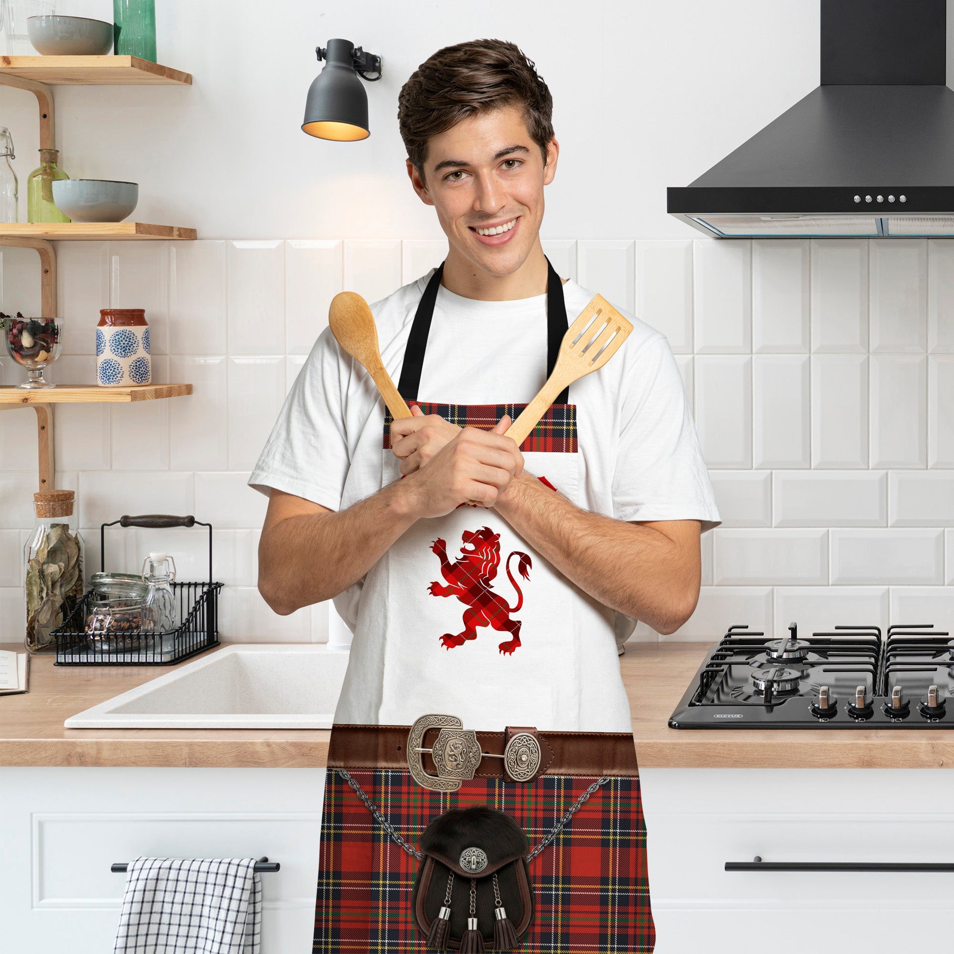Scotland! Royal Stewart Kilt - Novelty - Water-Resistant Adults Apron