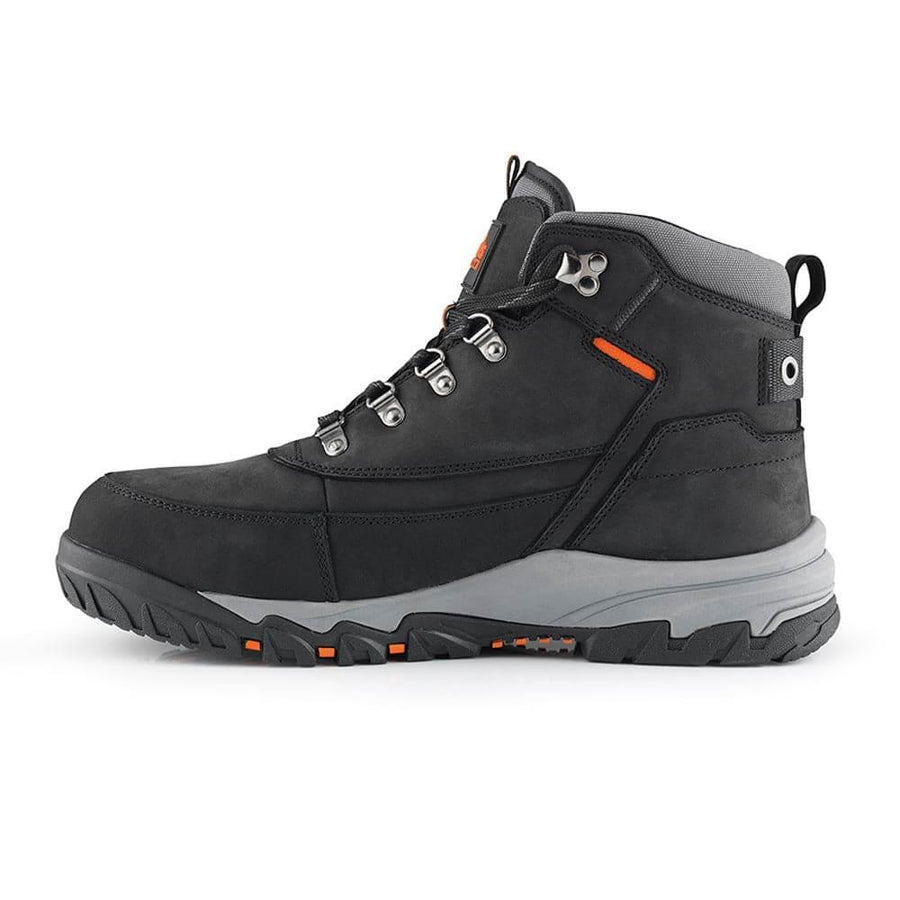 Scruffs Scarfell Black Leather Safety Work Boot S1P SRA