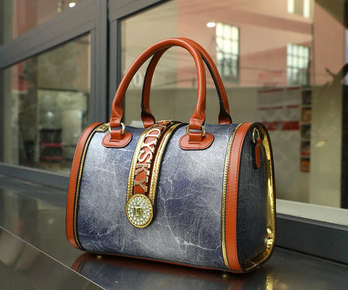 Large-capacity Women's Boston Barrel Handbags