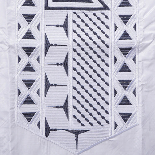 African Clothes for Men Traditional Rich Bazin Original Embroidery White Clothing Men 3 PCS Set Wedding Party Occasion 2024