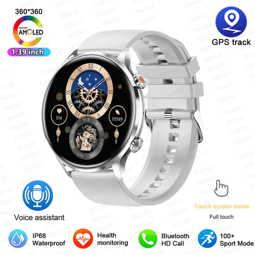 2025 New Smartwatch Women AMOLED HD Screen Always On Display Bluetooth Call