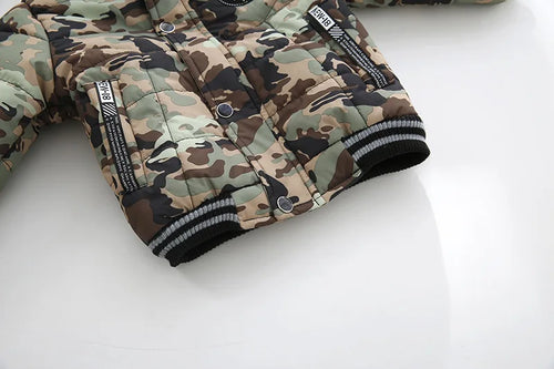 Autumn Winter Hooded Jacket for Kids - Boys & Girls Warm Fur Collar Zipper Outerwear Casual Fashion Baby Coat for Ages 2-6
