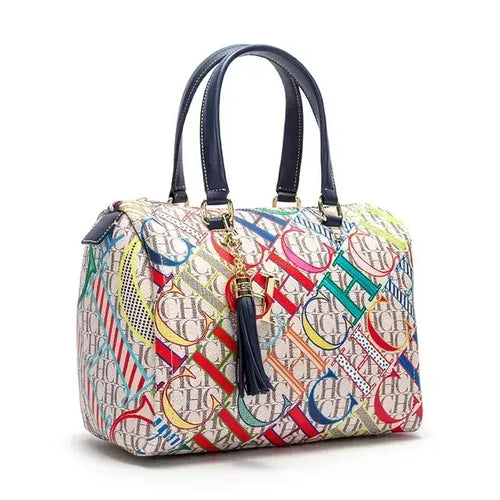 Women's Commuter Crossbody Colorful Printed Monogram Bag