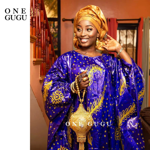 Unique Perfumed First Quality African Dashiki Basin Dress Nigerian Origianl Printing Bazin Riche Wedding Party Boubou Robe