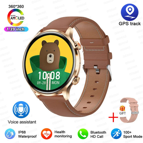 2025 New Smartwatch Women AMOLED HD Screen Always On Display Bluetooth Call