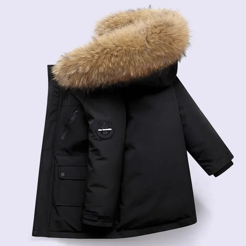 Kids Winter Jacket -30℃ Warm Padded Coat | Thick Velvet Parkas for Children