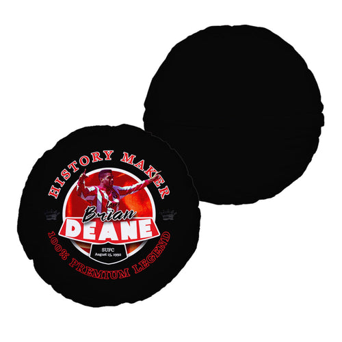 Sheffield  Brian Deane - Football Legends - Circle Cushion 14"