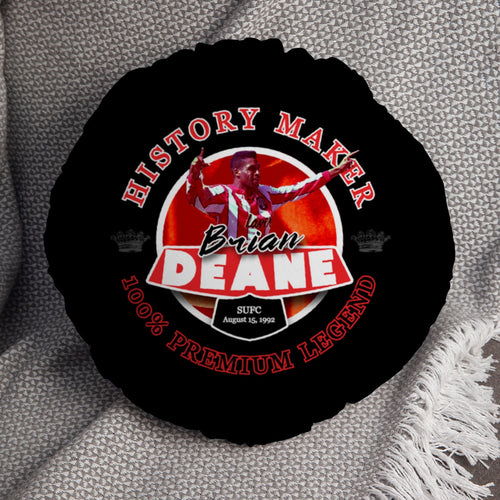 Sheffield  Brian Deane - Football Legends - Circle Cushion 14"