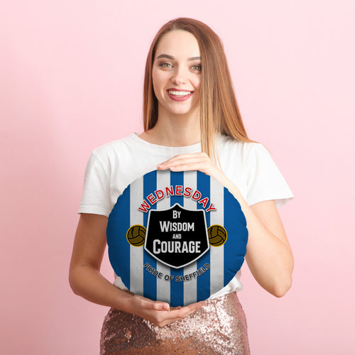 Wednesday Courage - Football Legends - Circle Cushion 14"