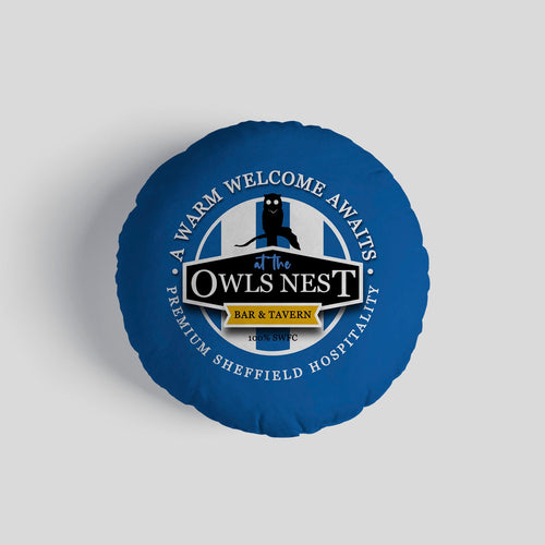 Wednesday Owls Nest - Football Legends - Circle Cushion 14"