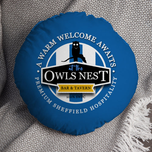 Wednesday Owls Nest - Football Legends - Circle Cushion 14"