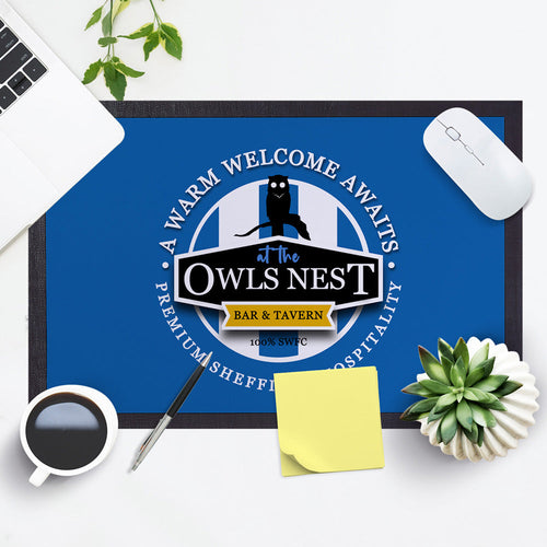 Wednesday Owls Nest  - Football Legends - Door Mat -60cm X 40cm