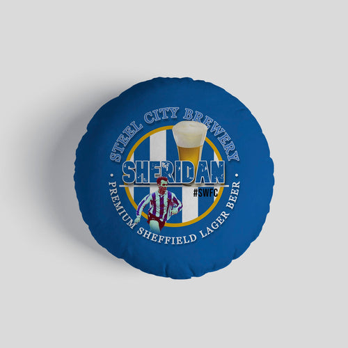 Wednesday Sheridan - Football Legends - Circle Cushion 14"