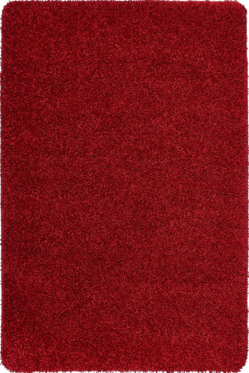 Washable Red Shaggy Rug