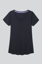 Scoop Neck Cotton Modal T-Shirt