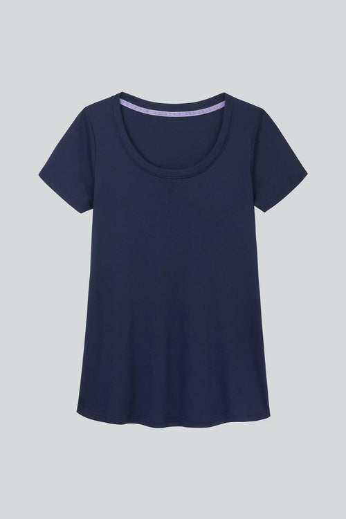 Scoop Neck Cotton Modal T-Shirt
