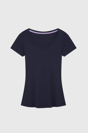V-Neck Cotton Modal T-Shirt