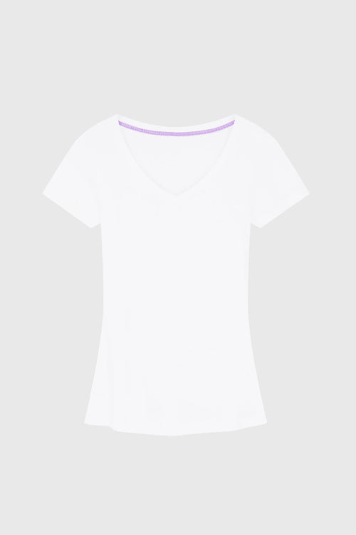 V-Neck Cotton Modal T-Shirt